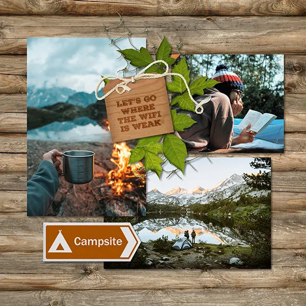 Gone Camping Digital Scrapbook Kit