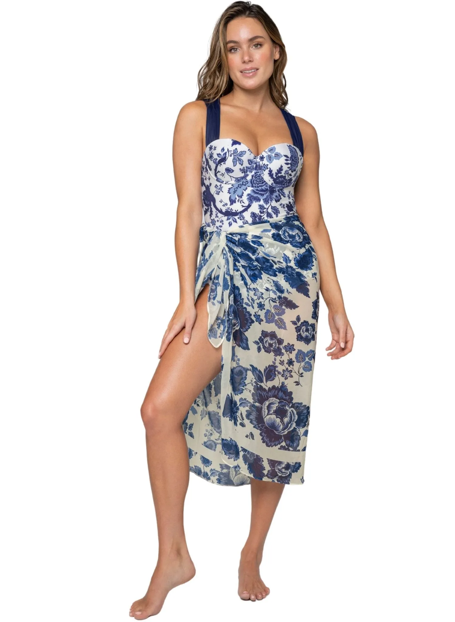Graphic Airy Beach Coverup