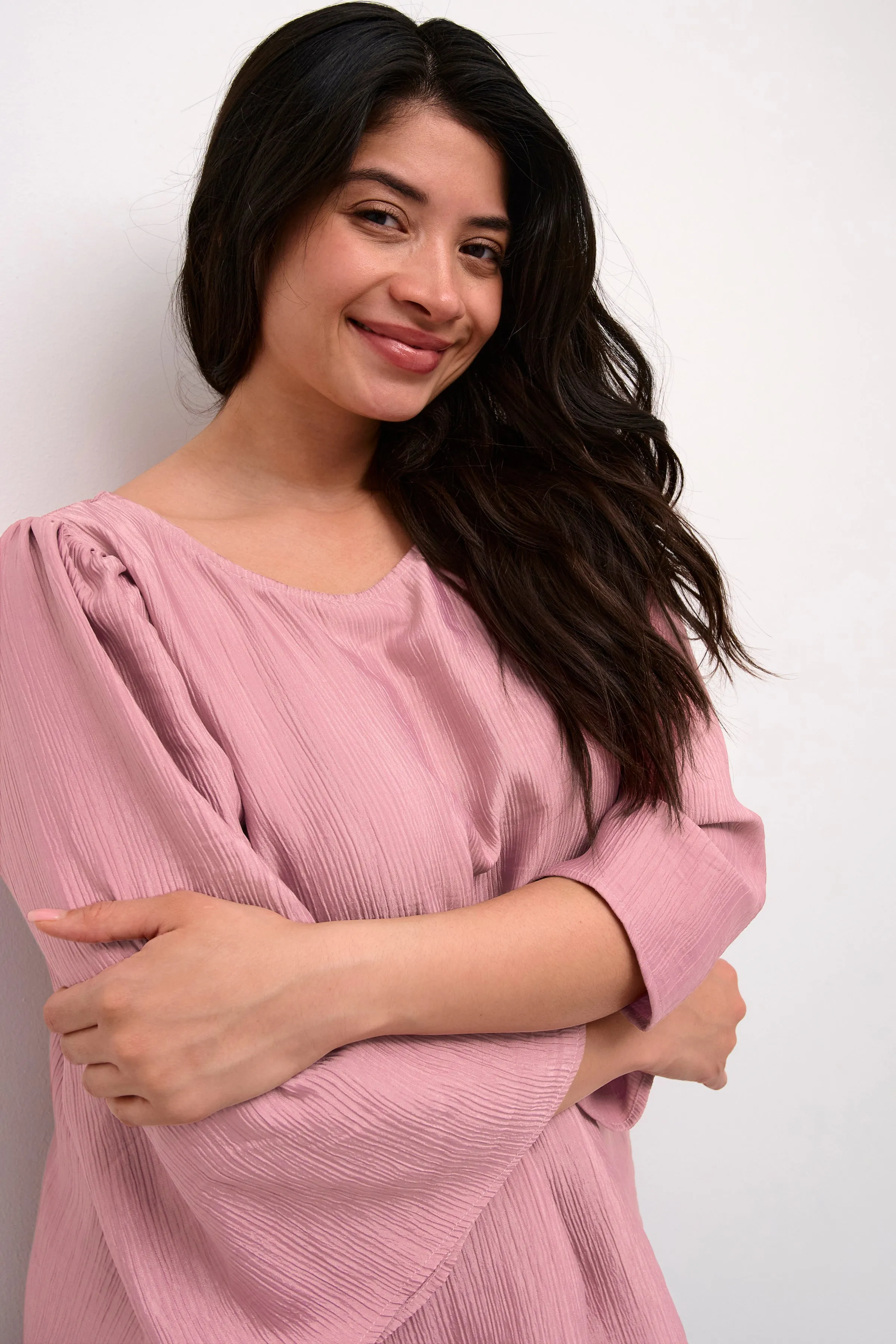 Kaffe Curve Membe Blouse in Pink