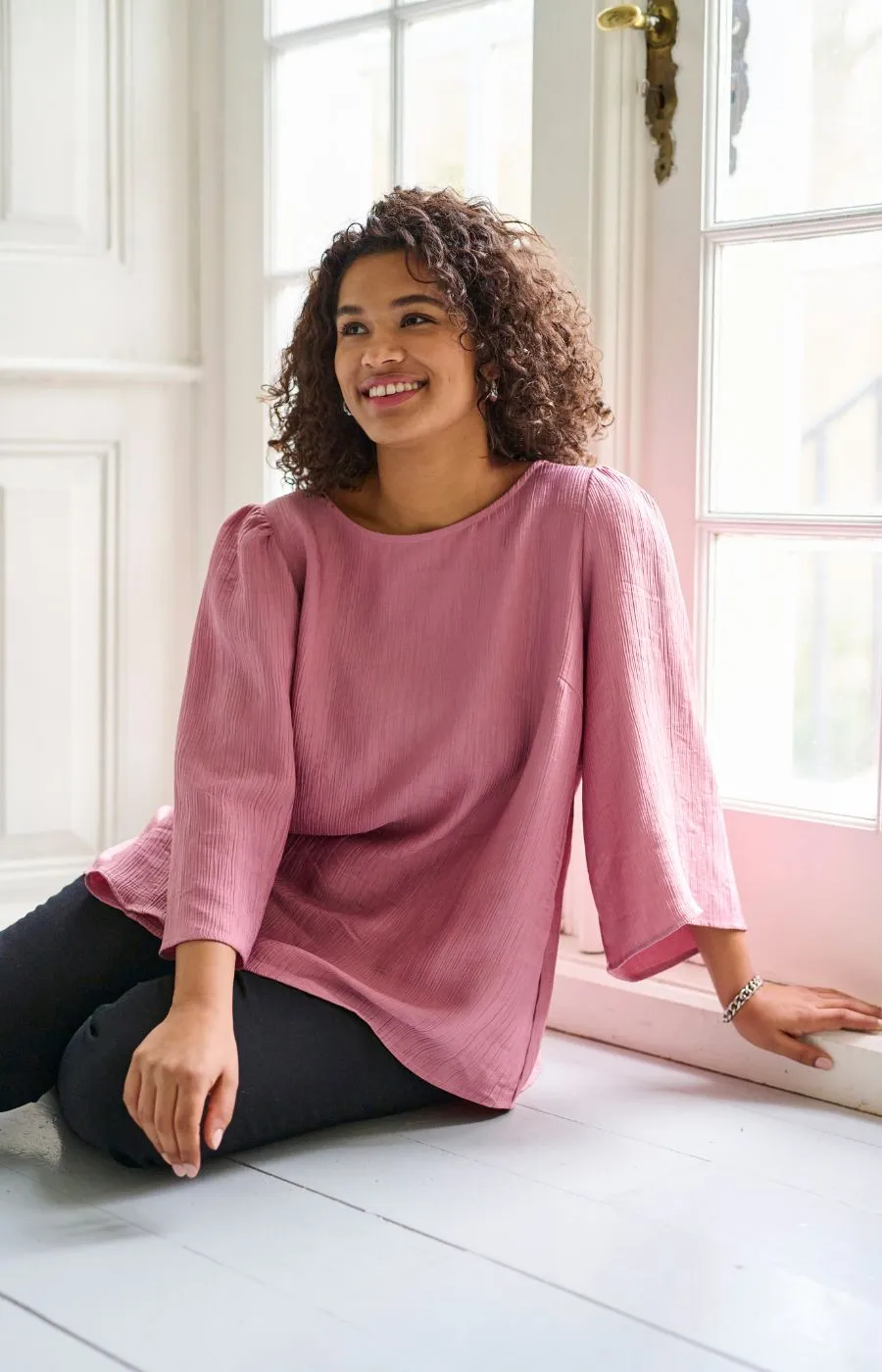 Kaffe Curve Membe Blouse in Pink