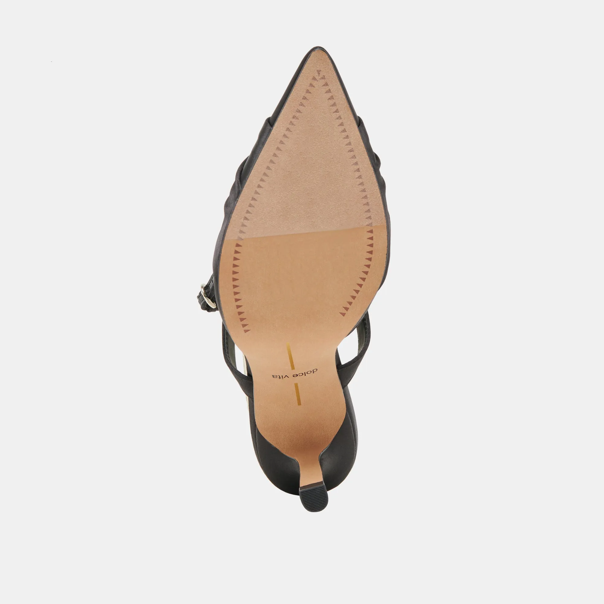 KAYSEY HEELS ONYX SATIN