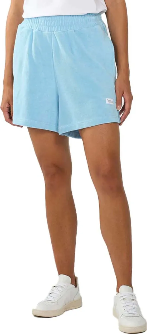 Knowledge Cotton Apparel Women&#x27;s Terry Elastic Waist Shorts  Airy Blue | Buy Knowledge Cotton Apparel Women&#x27;s Terry Elastic Waist Shorts  Airy Blue here | Outnorth