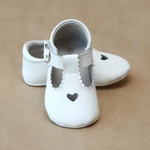 L'Amour Baby Girls Heart Crib Mary Jane