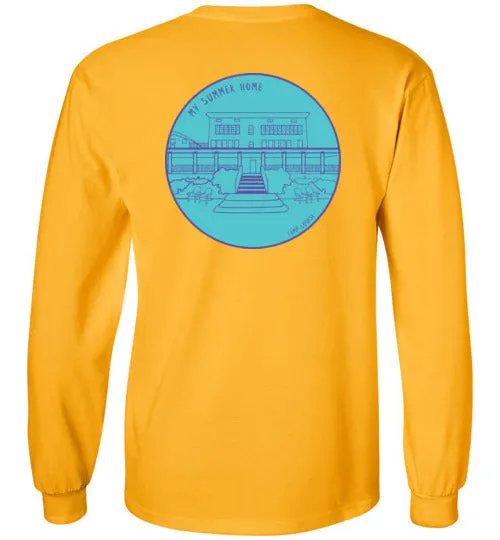 Louise White House 2-Sided Long Sleeve T-Shirt Adult