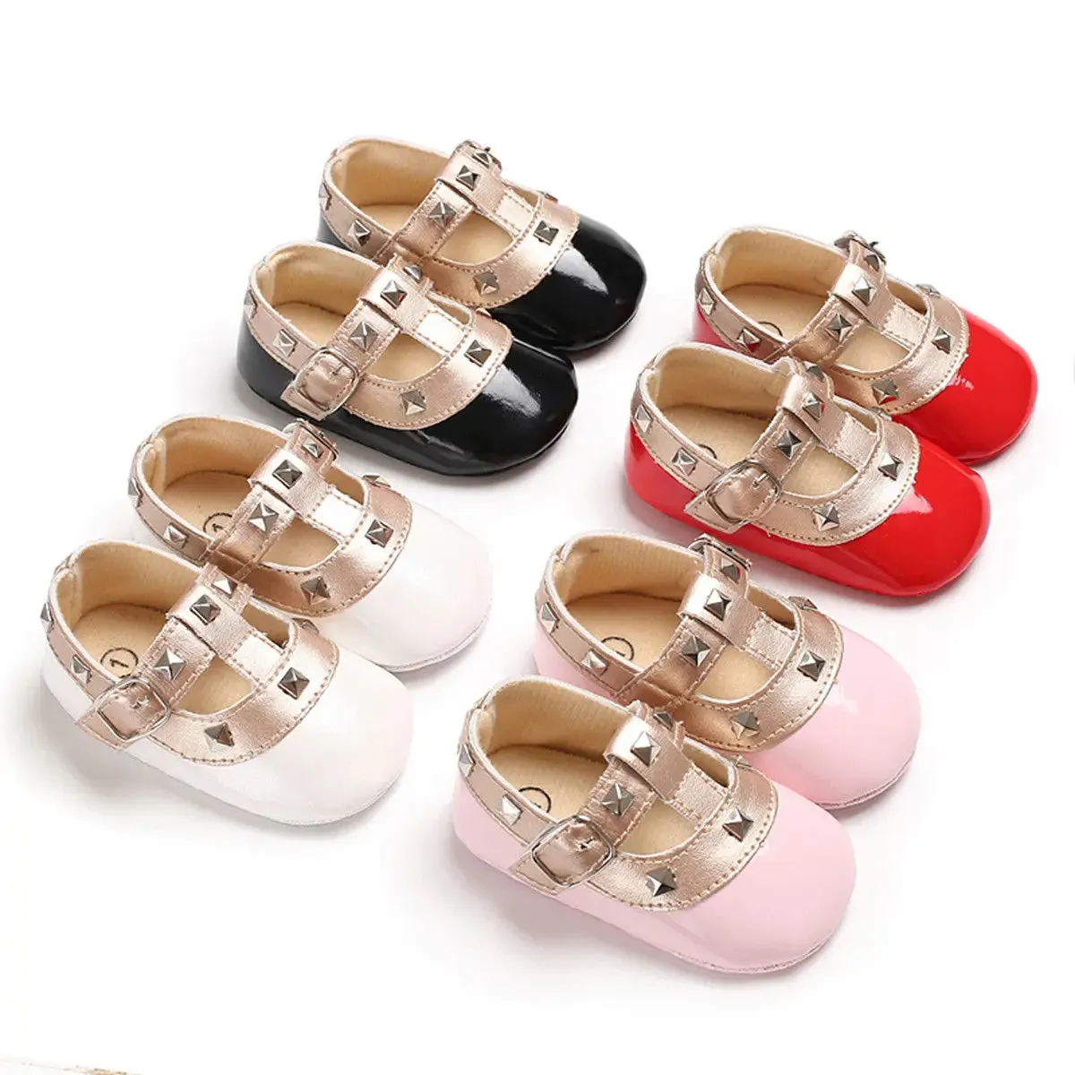 Manhattan Studded Mary Janes - Baby