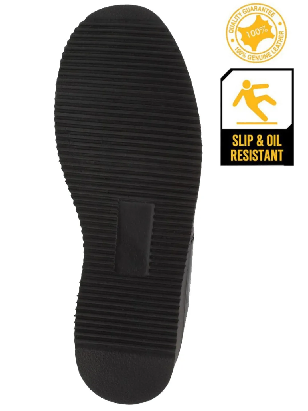 Mens 400RA Black Work Boots Slip Resistant - Soft Toe