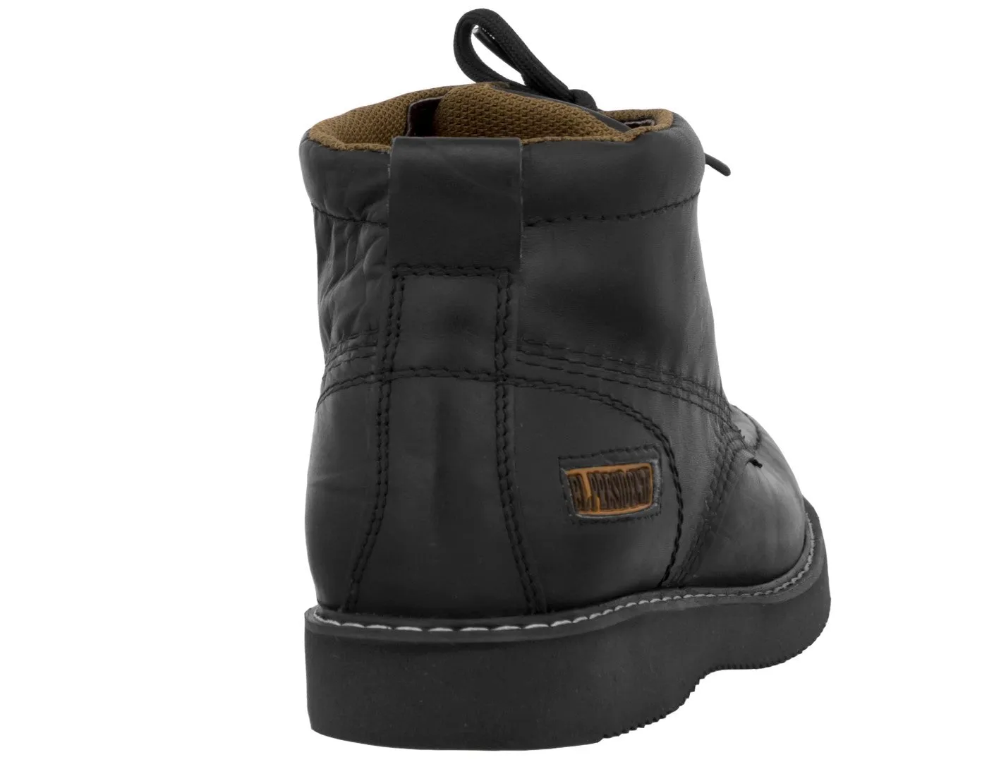 Mens 400RA Black Work Boots Slip Resistant - Soft Toe