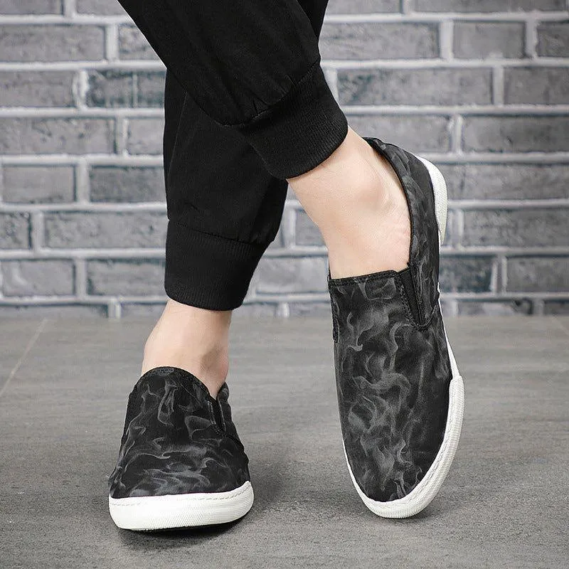 Men's Casual Shoes HS0304 Fashion Canvas Loafer Sneaker