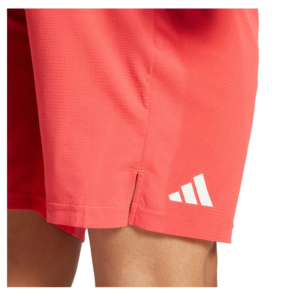 Men`s Ergo 9 inch Tennis Short Semi Lucid Red