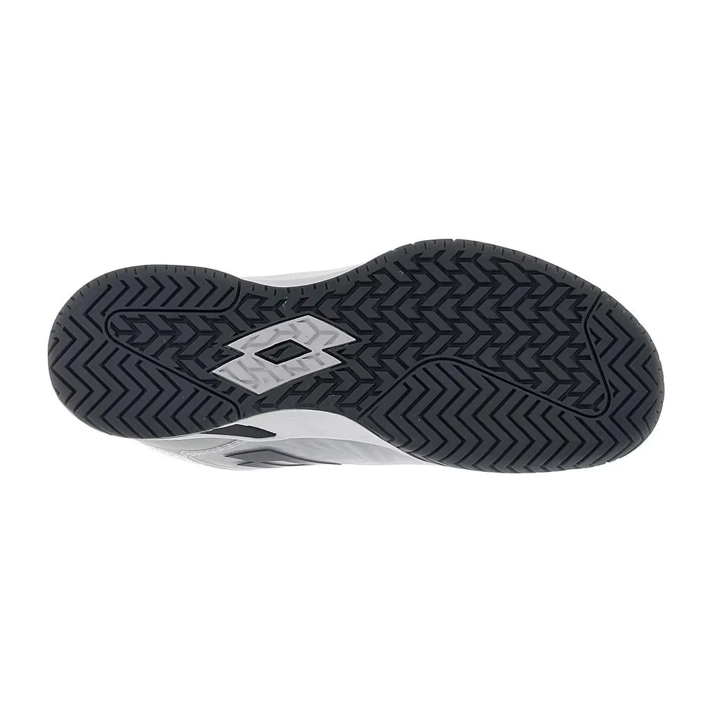 Men`s Mirage 100 Speed Tennis Shoes All White and Asphalt