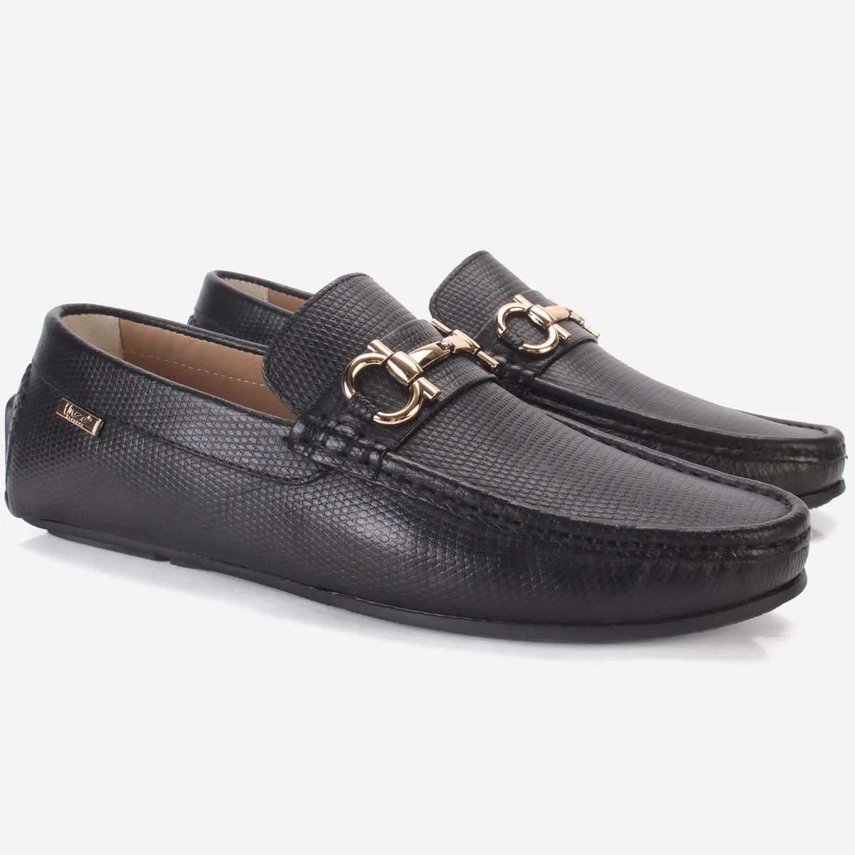 Men's "NAUTIAL" Leather Buckled Moccasins Shoes