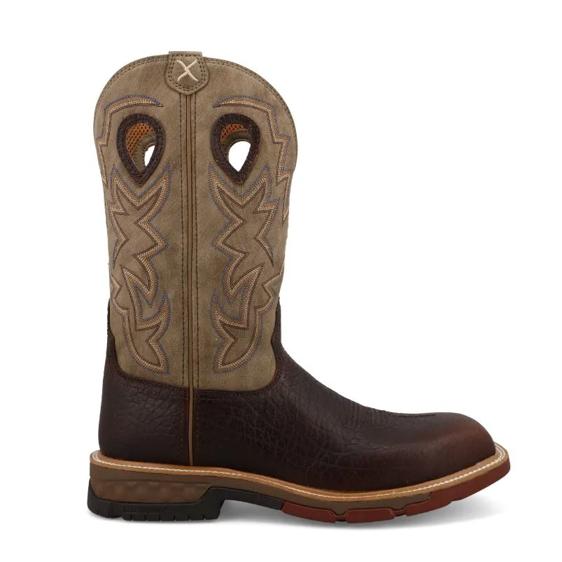 Men's Twisted X 12" Work Boot Nano Square