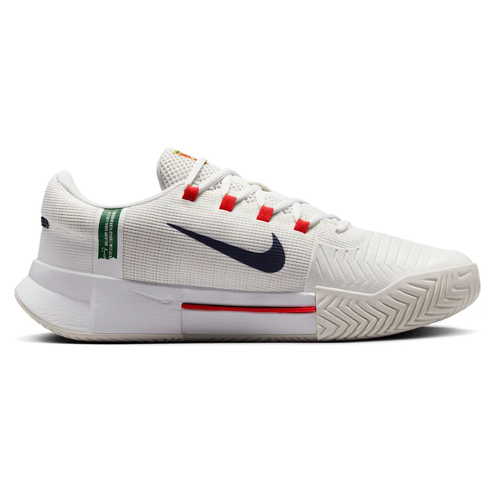 Men`s Zoom GP Challenge 1 Tennis Shoes Summit White and Binary Blue
