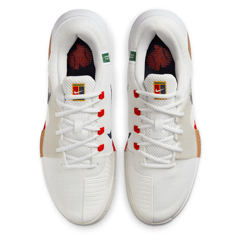 Men`s Zoom GP Challenge 1 Tennis Shoes Summit White and Binary Blue