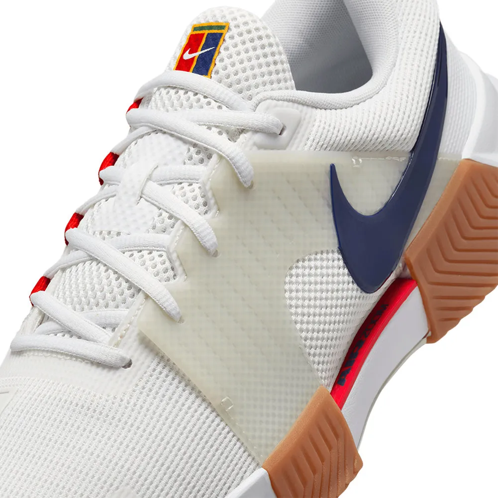 Men`s Zoom GP Challenge 1 Tennis Shoes Summit White and Binary Blue