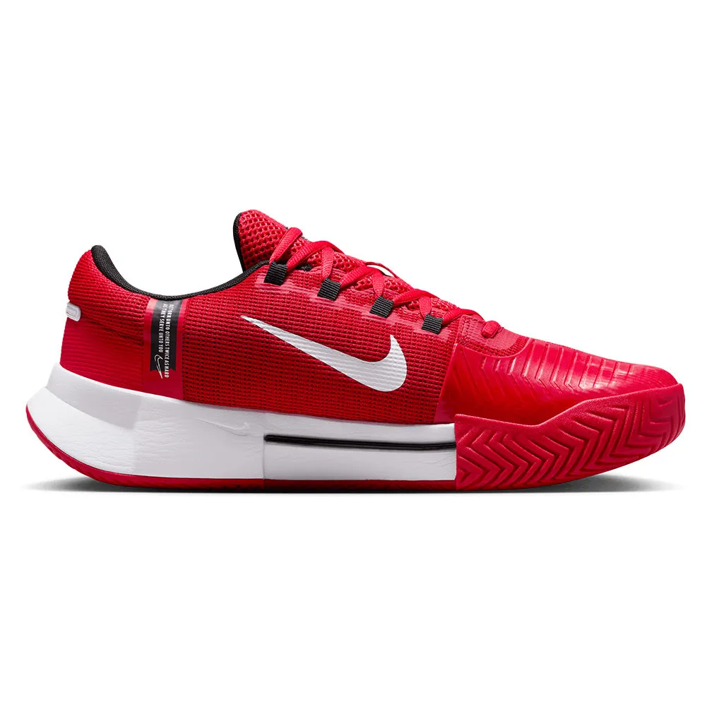 Men`s Zoom GP Challenge 1 Tennis Shoes University Red and White