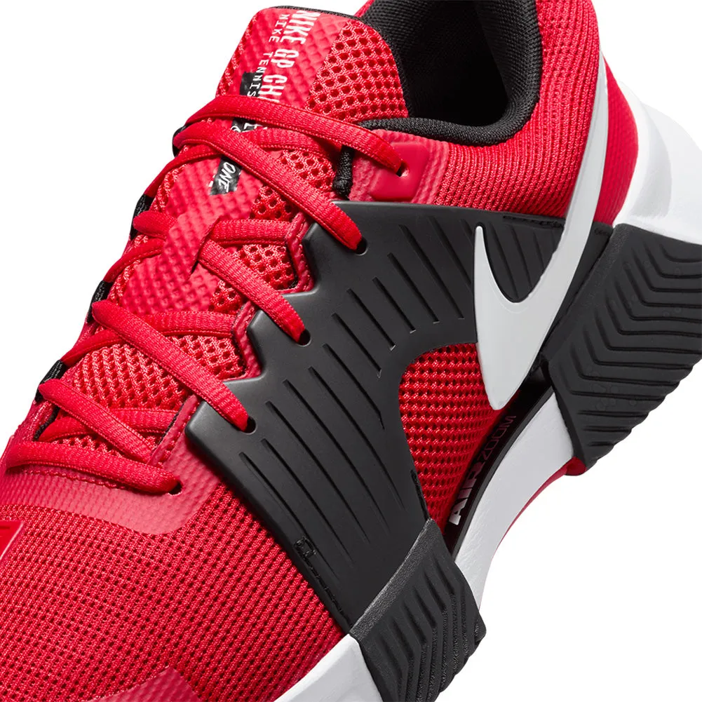 Men`s Zoom GP Challenge 1 Tennis Shoes University Red and White