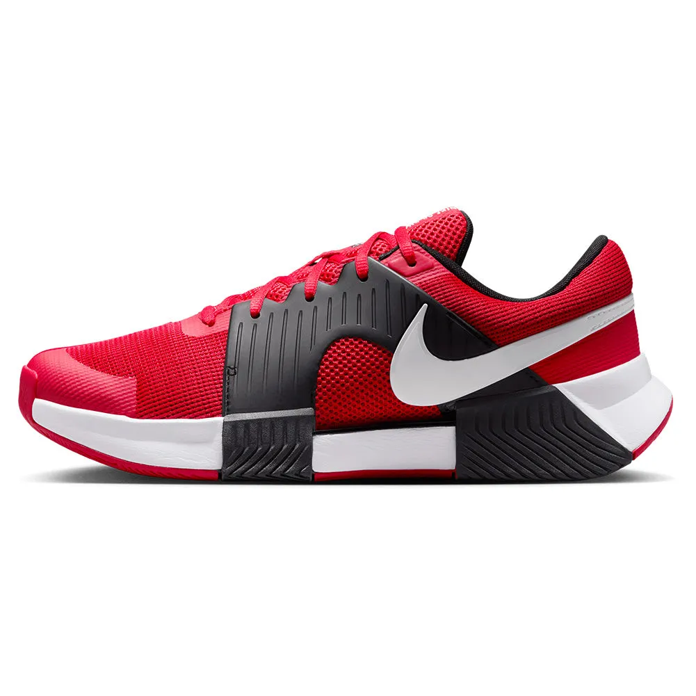 Men`s Zoom GP Challenge 1 Tennis Shoes University Red and White