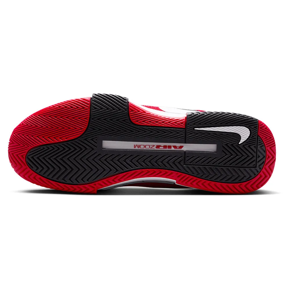 Men`s Zoom GP Challenge 1 Tennis Shoes University Red and White