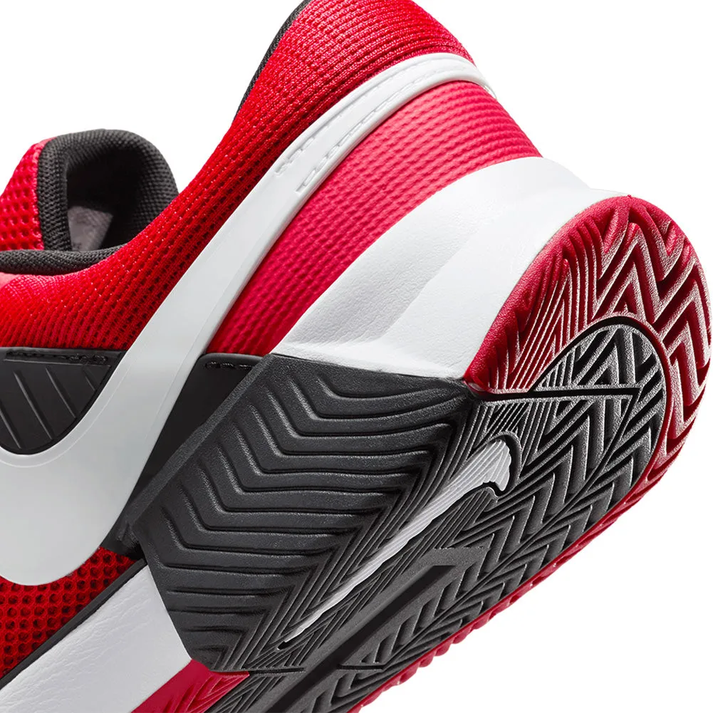 Men`s Zoom GP Challenge 1 Tennis Shoes University Red and White
