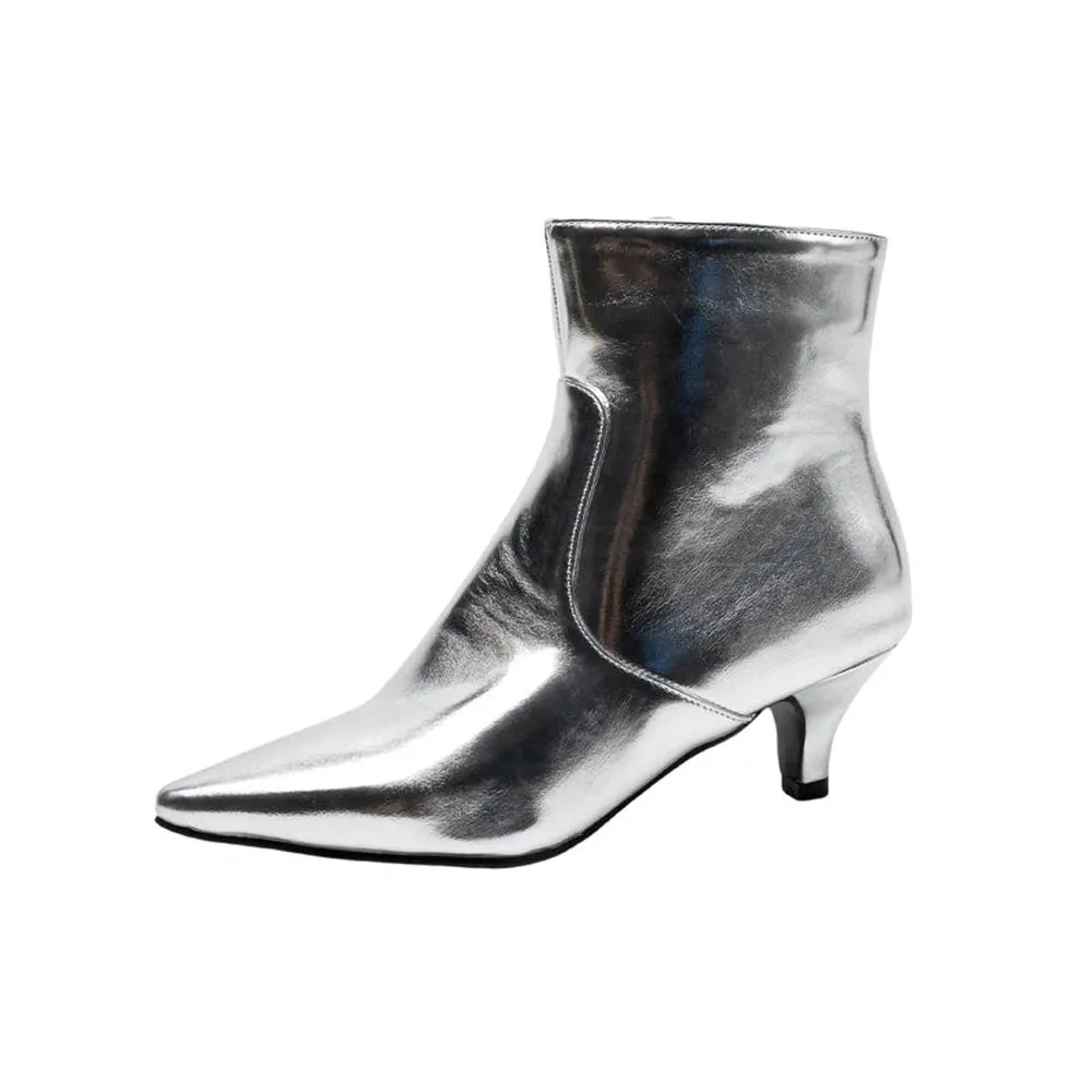 Merendy Tartora Kitten heels Mirror ankle boots