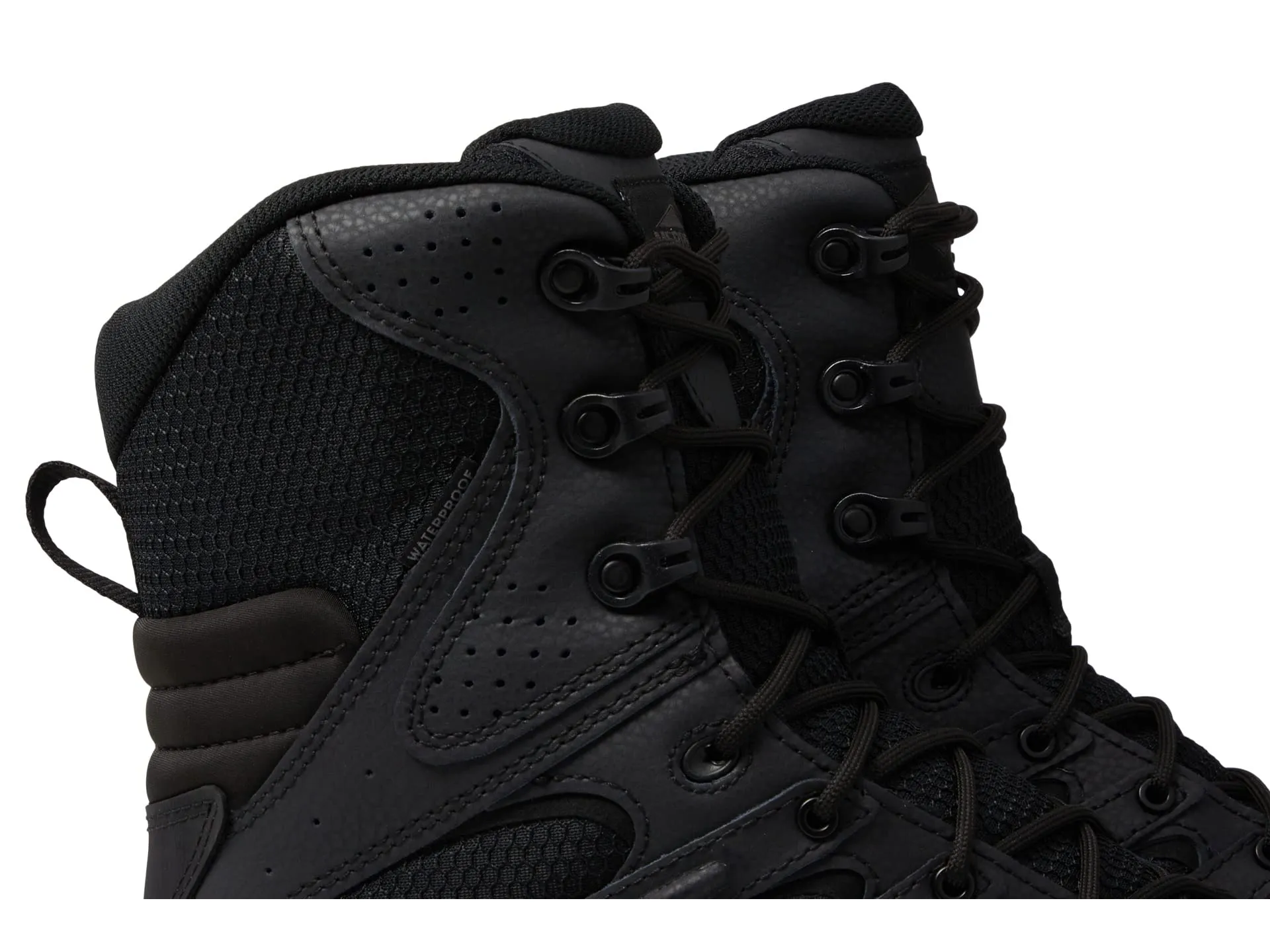 Merrell Work Moab 3 8" Tactical Zip Wp Boots, Black