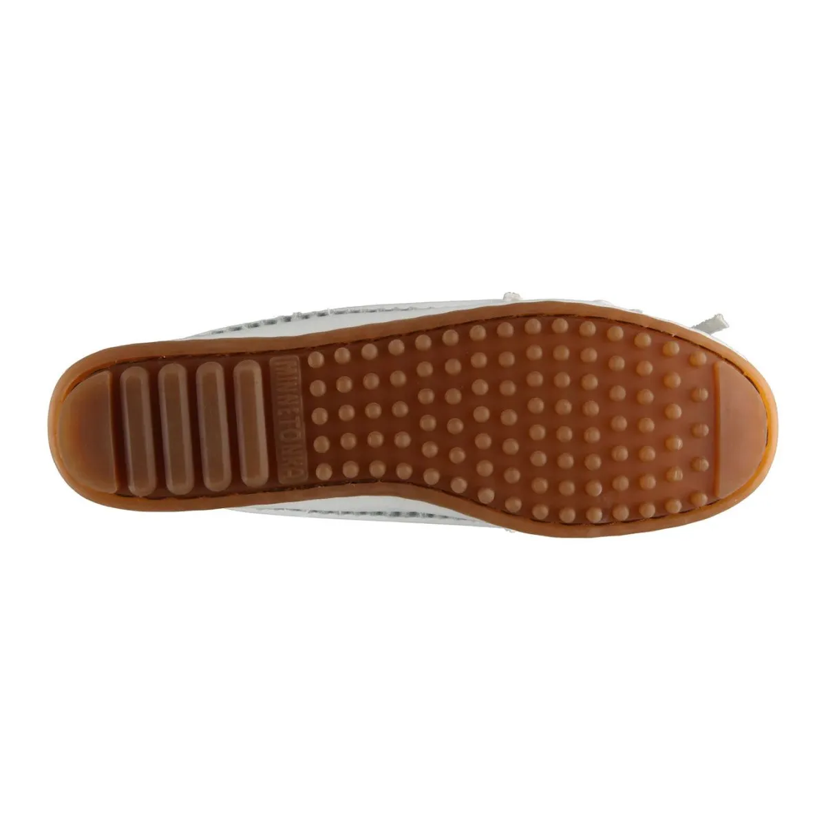 Minnetonka Women's 604 Thunderbird II White Beaded Moc
