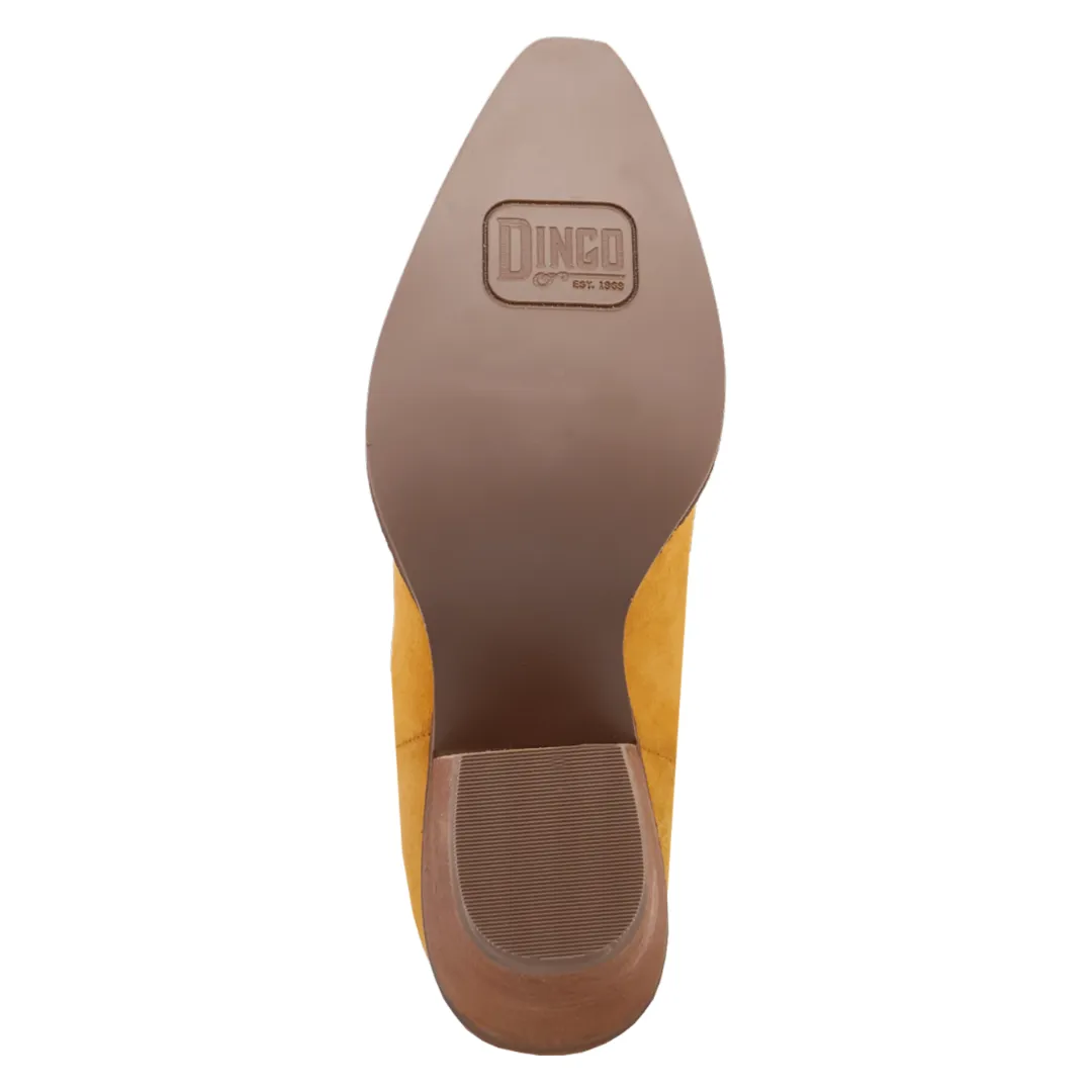 Online Exclusive | Dingo | Rodeo Queen Suede Leather Bootie in Yellow ** PREORDER