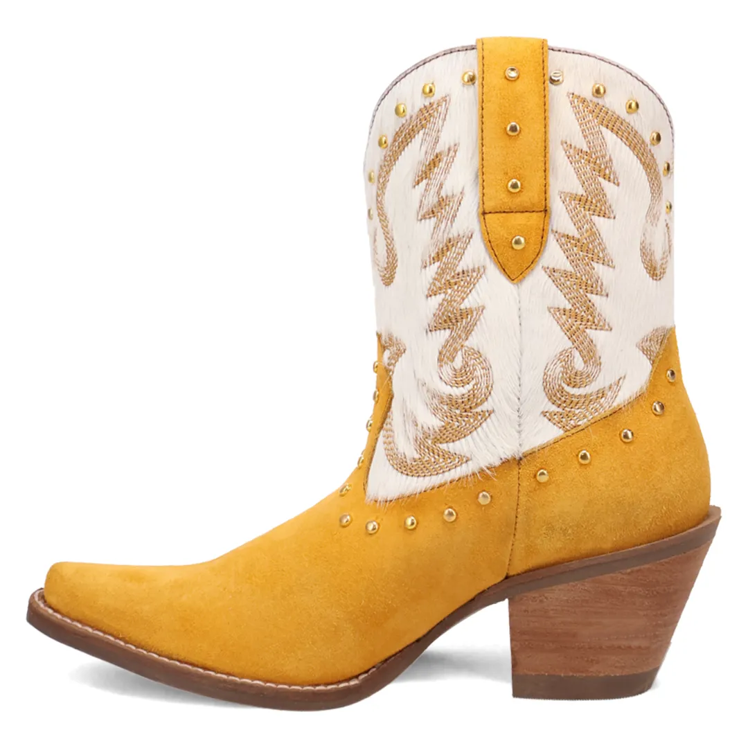 Online Exclusive | Dingo | Rodeo Queen Suede Leather Bootie in Yellow ** PREORDER