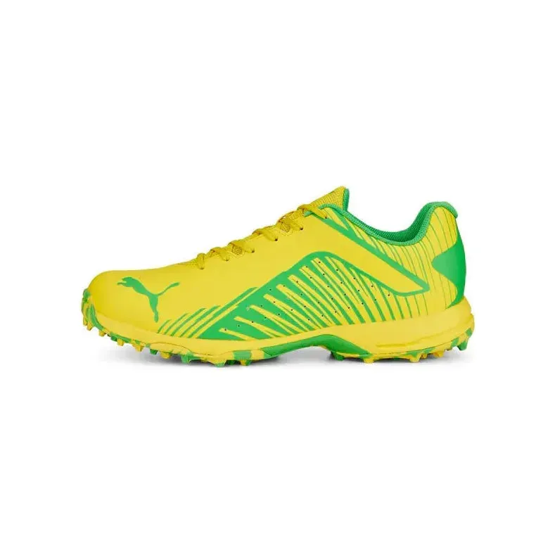 PUMA 22FH Rubber Cricket Shoe - Vibrant Yellow & Green