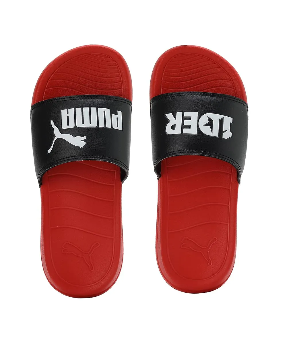 Puma Unisex-Kid POPCAT 20 X 1DER JR High Risk Red-Black Slide - 4UK (39188101)