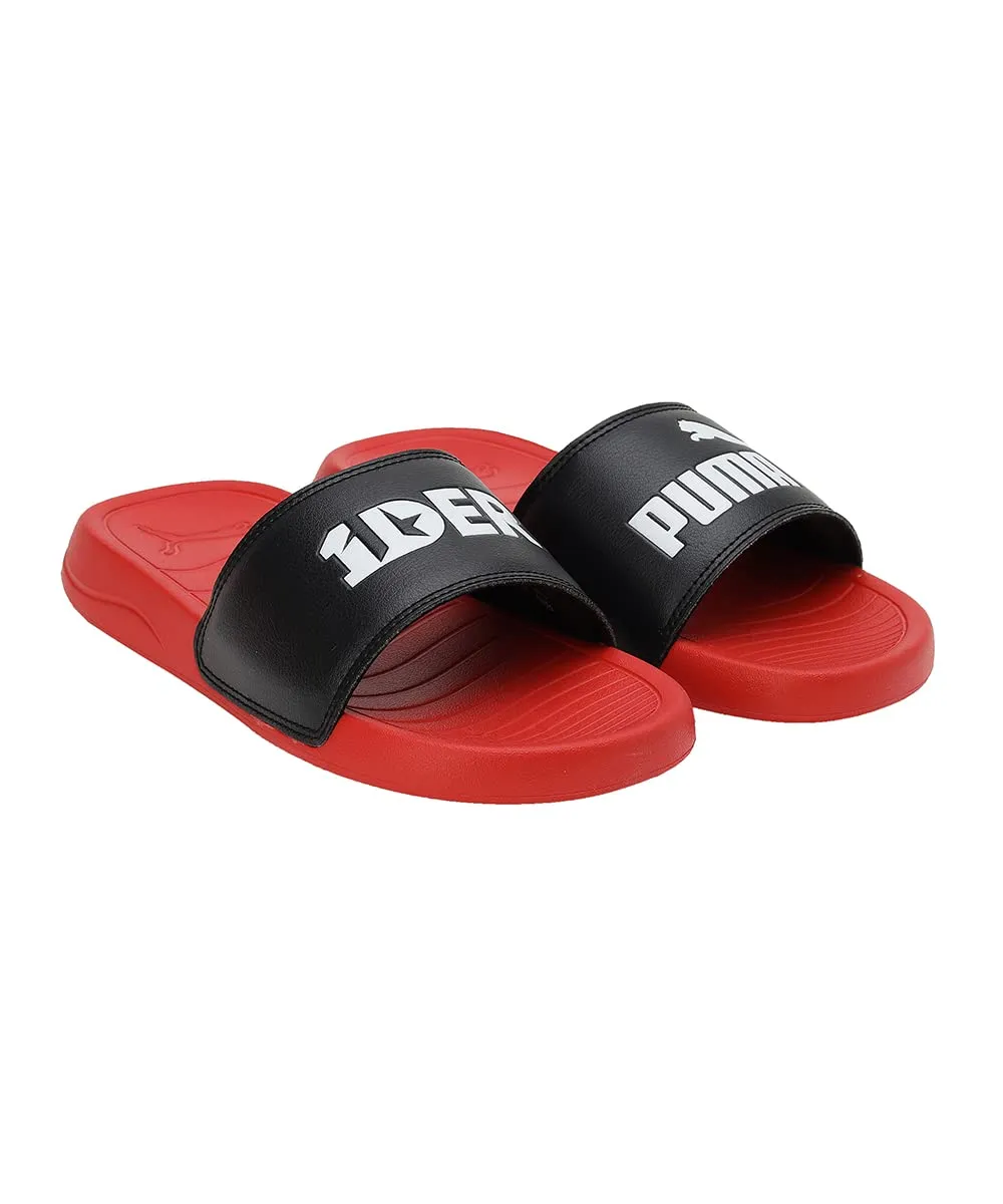 Puma Unisex-Kid POPCAT 20 X 1DER JR High Risk Red-Black Slide - 4UK (39188101)