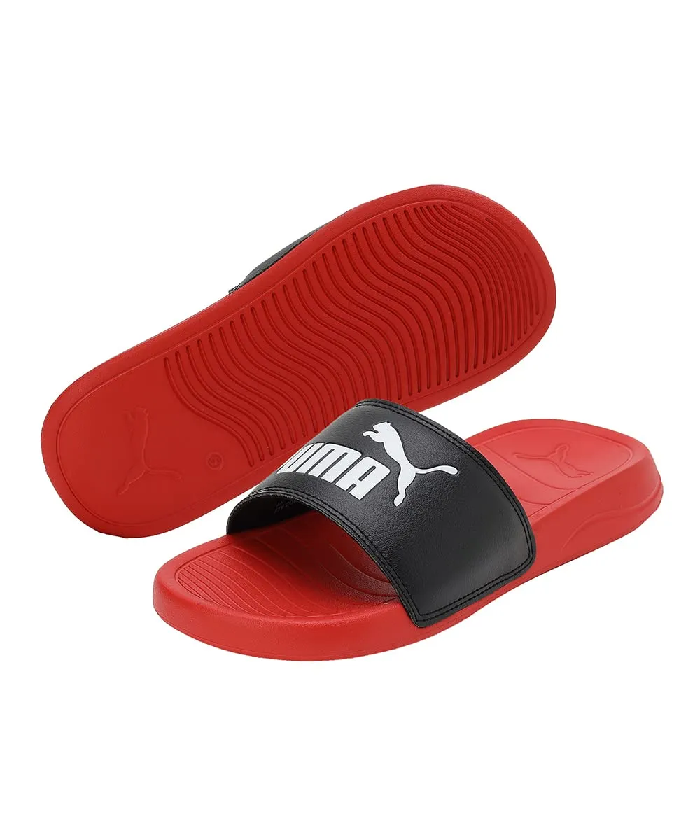 Puma Unisex-Kid POPCAT 20 X 1DER JR High Risk Red-Black Slide - 4UK (39188101)