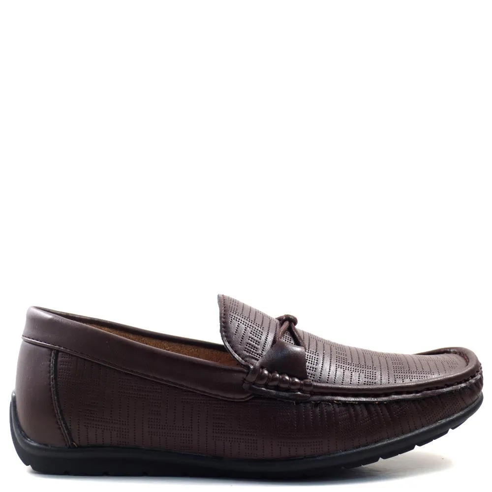 Slip On Driver Moccasins with Braided Horse Strap - SED8036