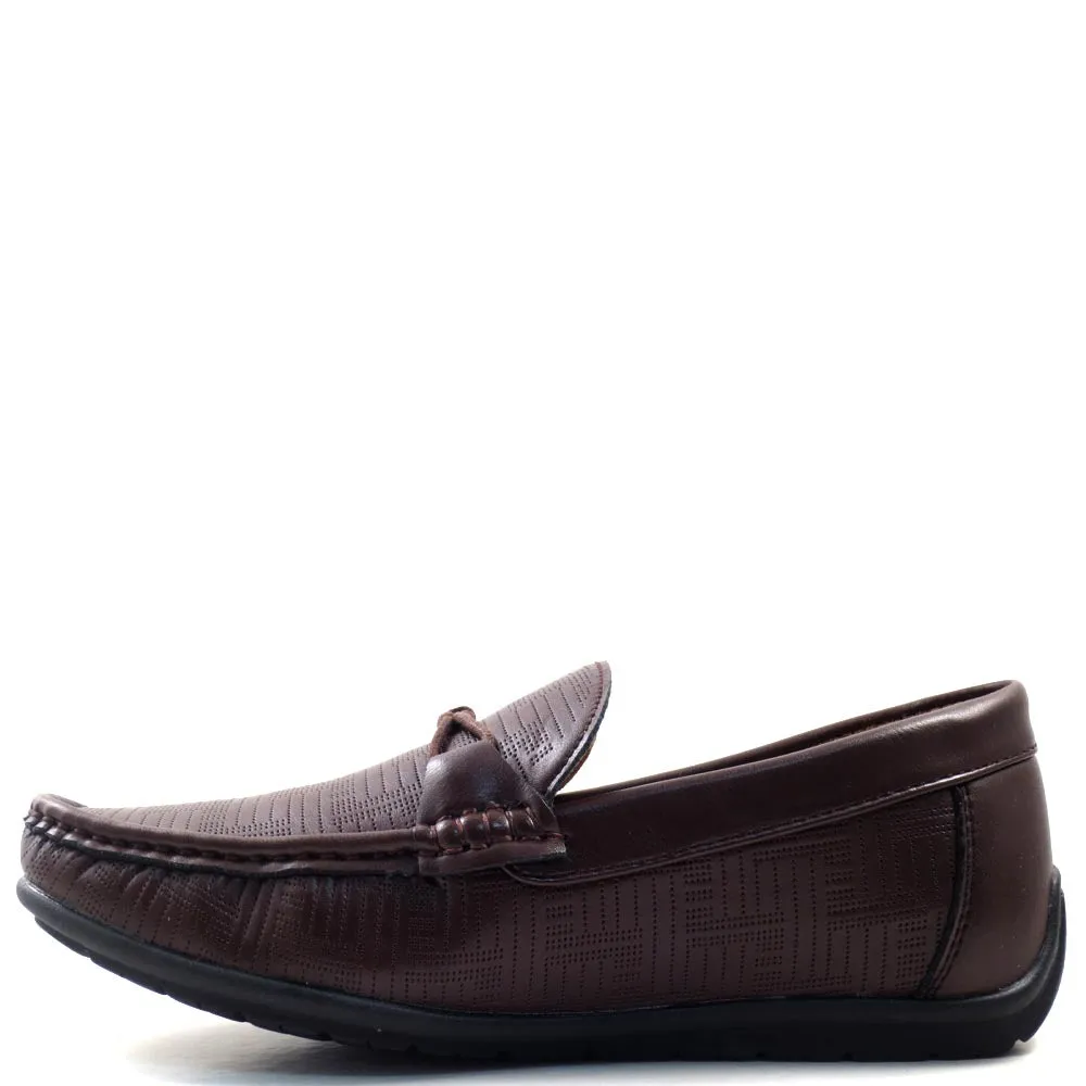 Slip On Driver Moccasins with Braided Horse Strap - SED8036