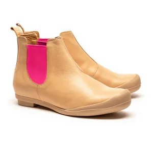 SS24 GEORGE Neutral | Leather Chelsea Boots