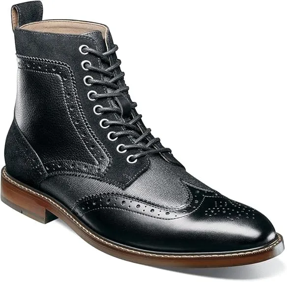 STACY ADAMS -  Finnegan Wingtip Lace up Boot