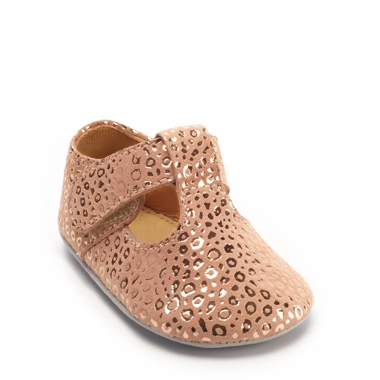 Startrite Rhyme Rose Gold Suede/Leopard