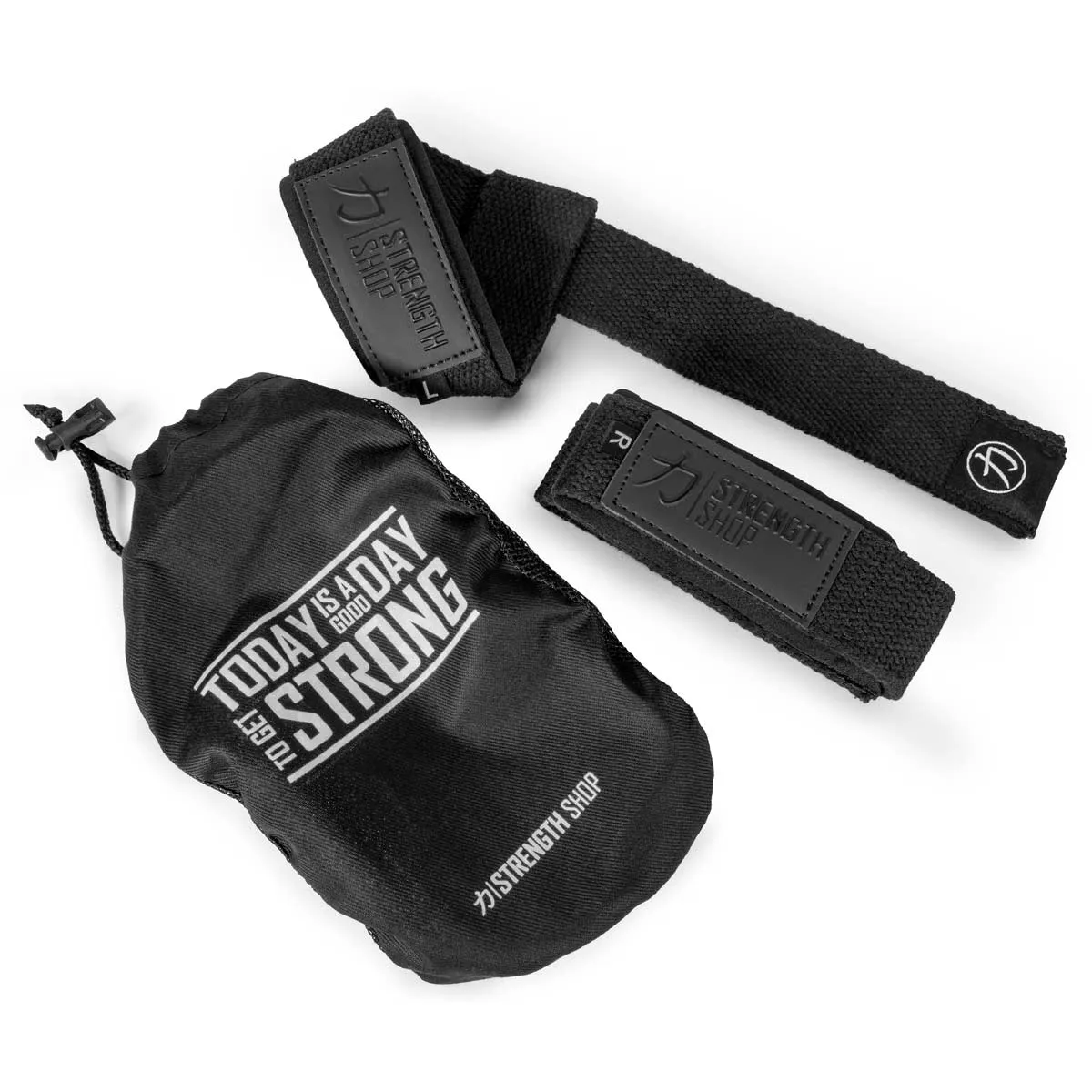 Stealth Black PRO Lifting Straps, 50cm or 65cm