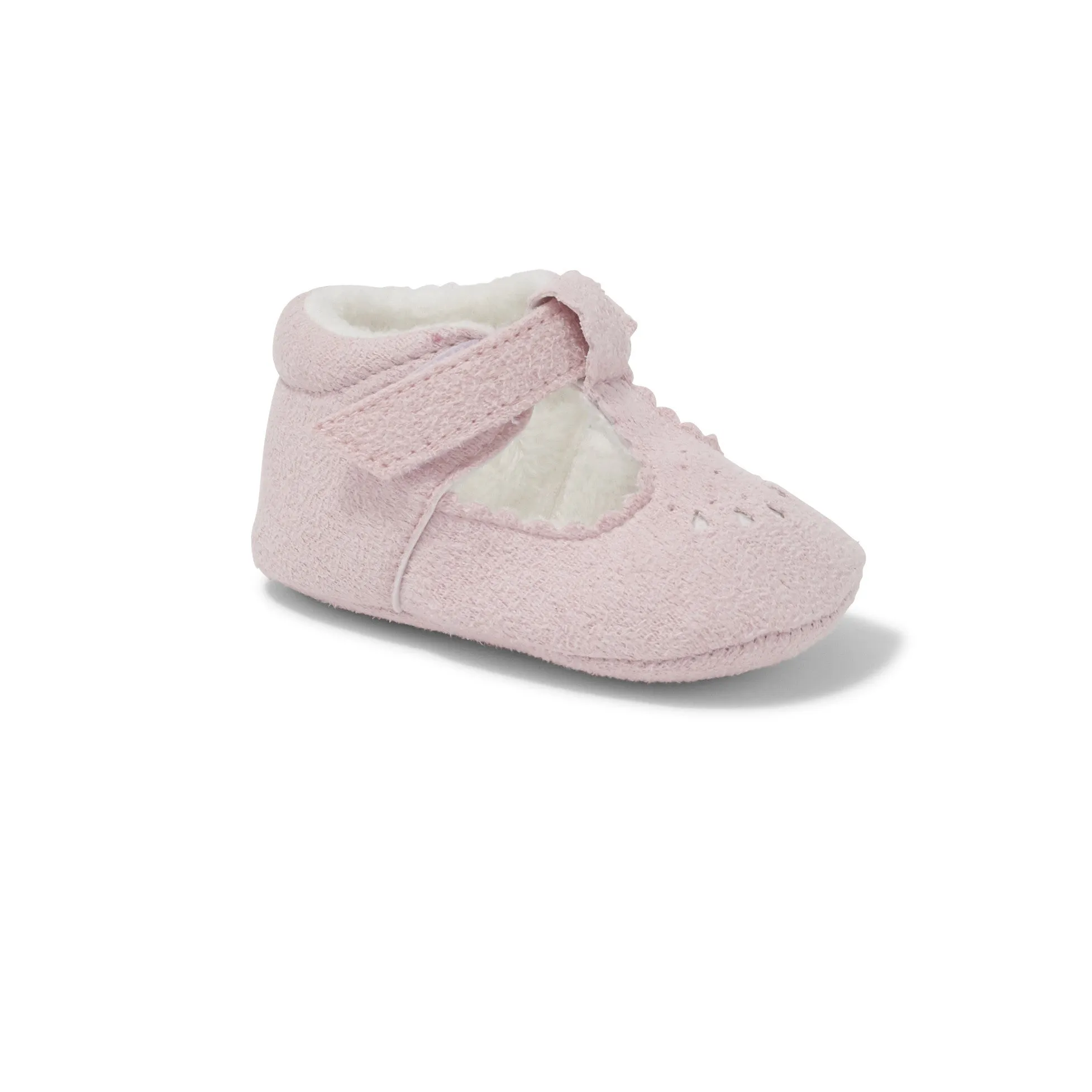 Suede Baby Booties