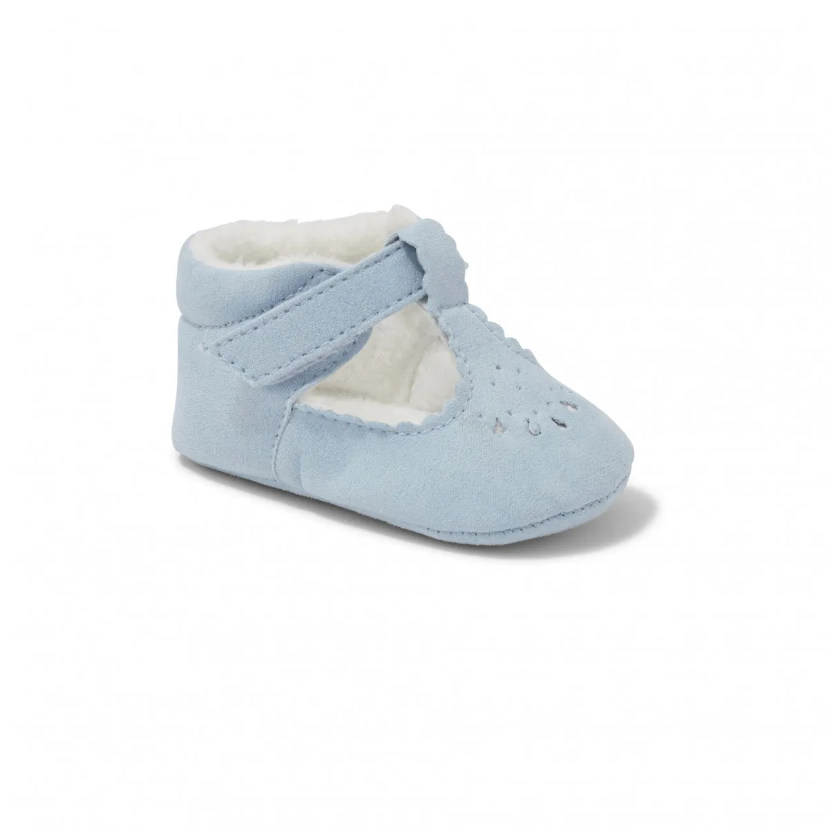 Suede Baby Booties