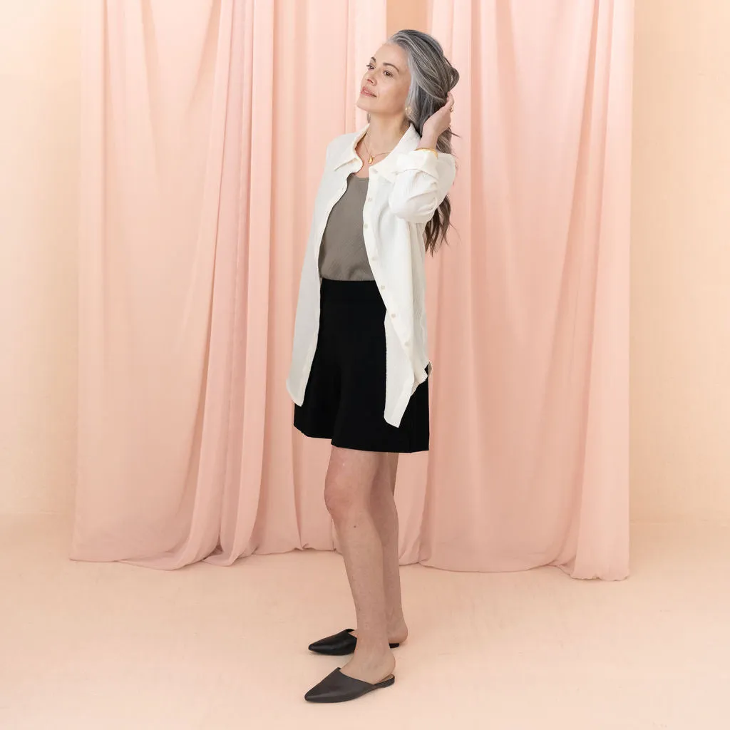 The Airy Gauze Button-Up