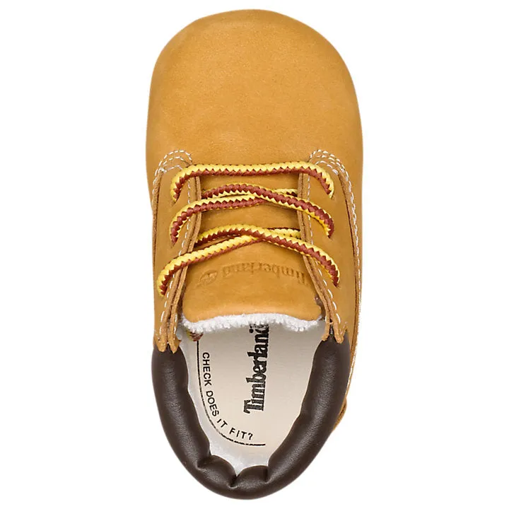 Timberland Wheat Crib Booties with Hat