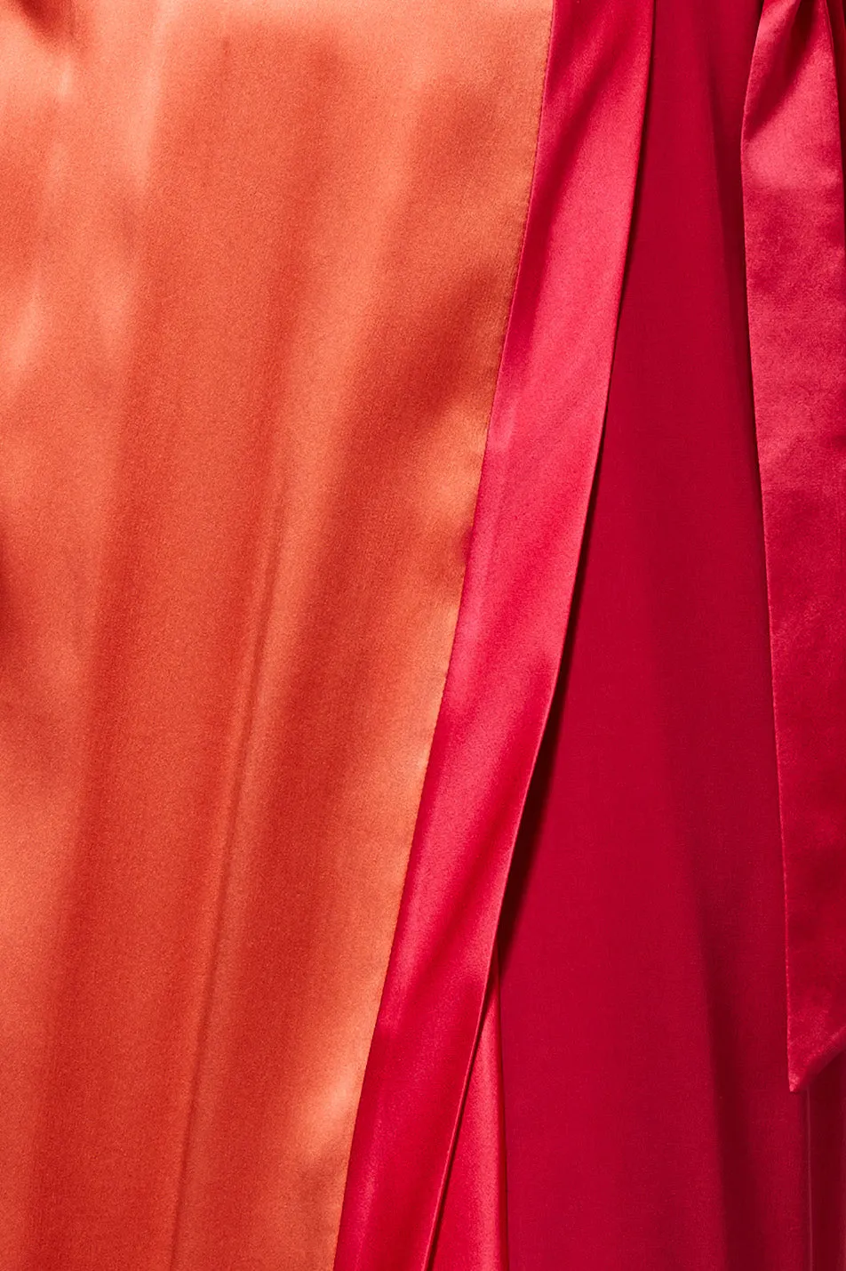 TOUCAN fushia - silk airy bathrobe
