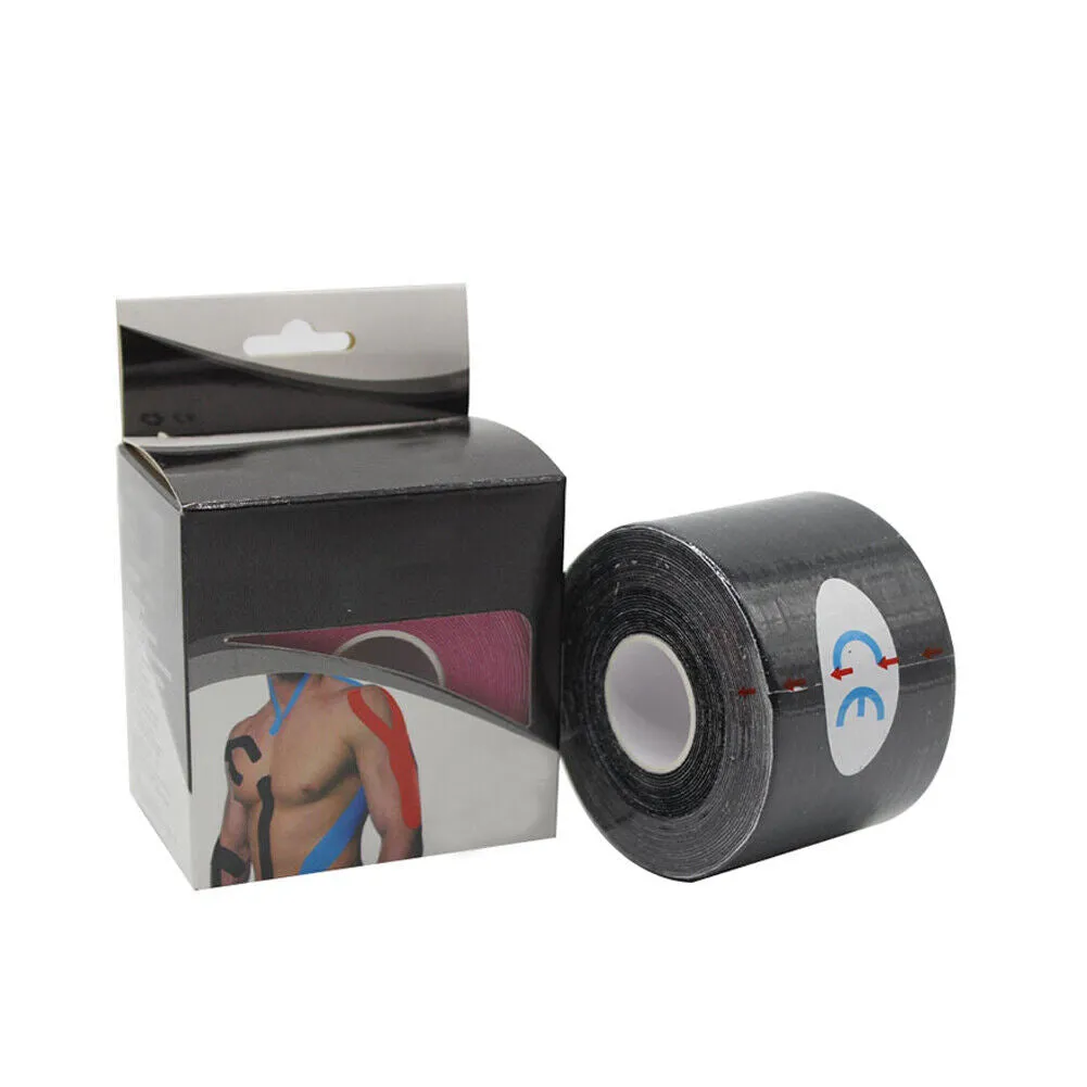 US 2-4 Pcs Cotton Elastic Kinesiology Therapeutic Athletic Latex Free Sport Tape