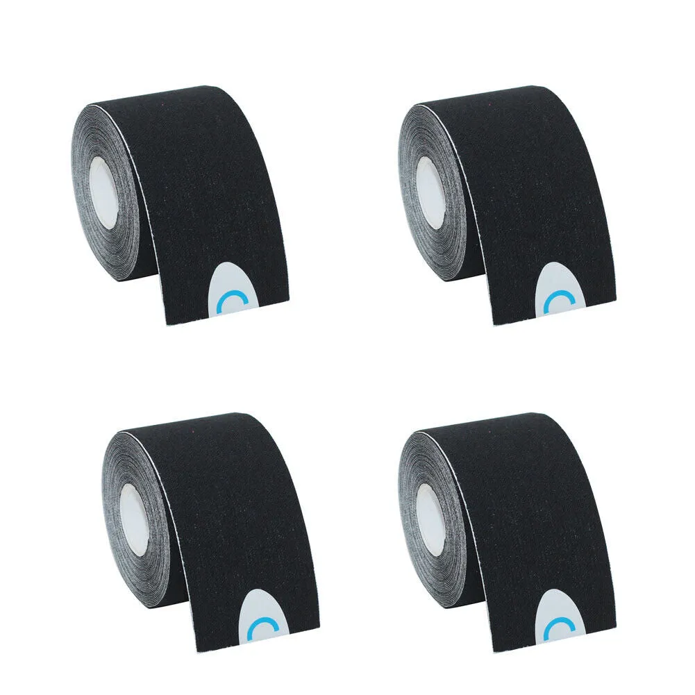 US 2-4 Pcs Cotton Elastic Kinesiology Therapeutic Athletic Latex Free Sport Tape