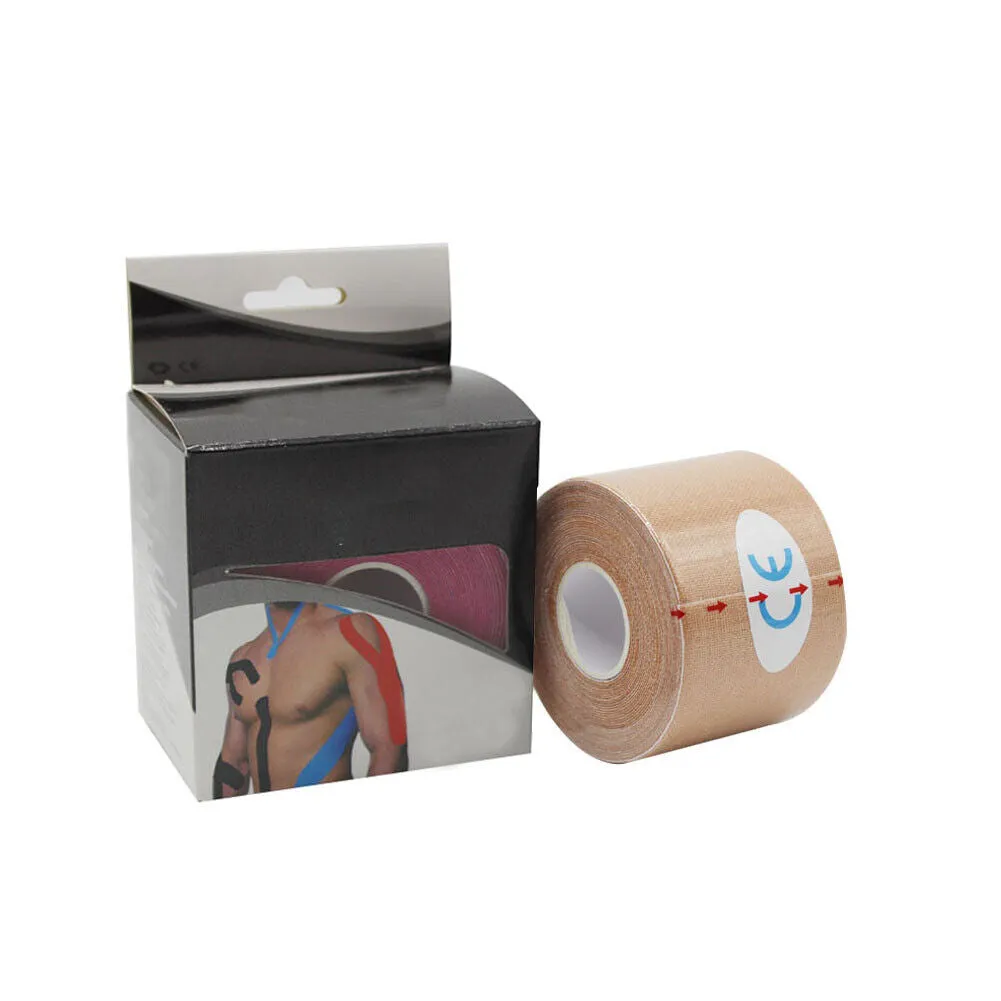 US 2-4 Pcs Cotton Elastic Kinesiology Therapeutic Athletic Latex Free Sport Tape