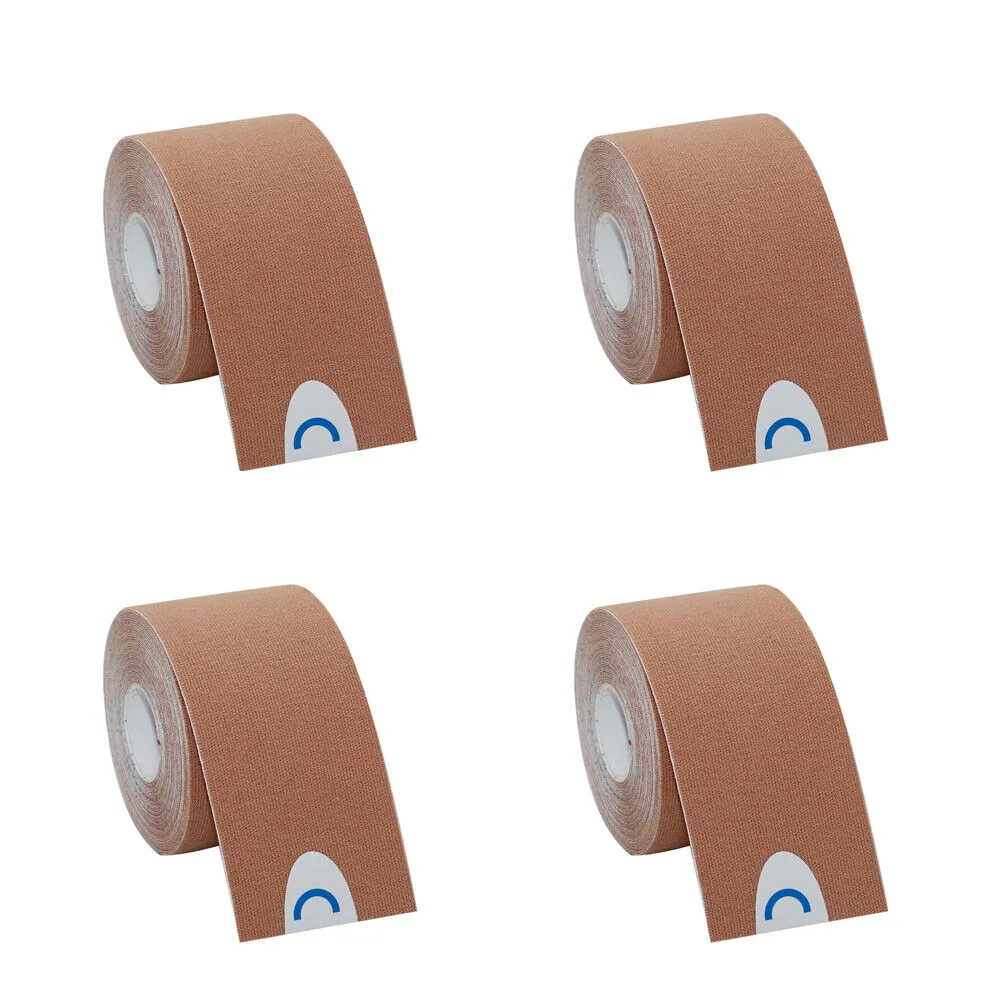 US 2-4 Pcs Cotton Elastic Kinesiology Therapeutic Athletic Latex Free Sport Tape