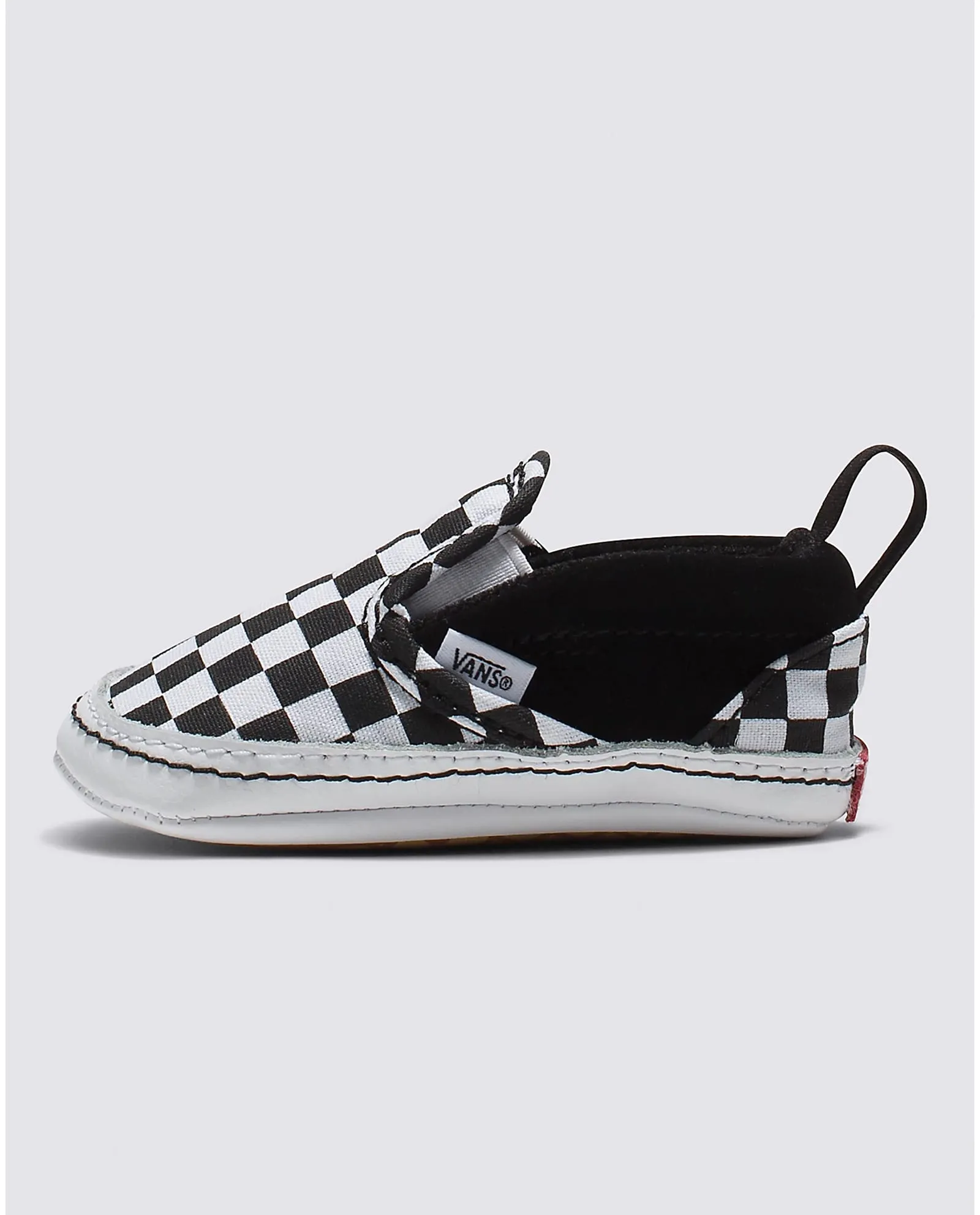 Vans Slip-On V Crib Shoes Checker Black / True White
