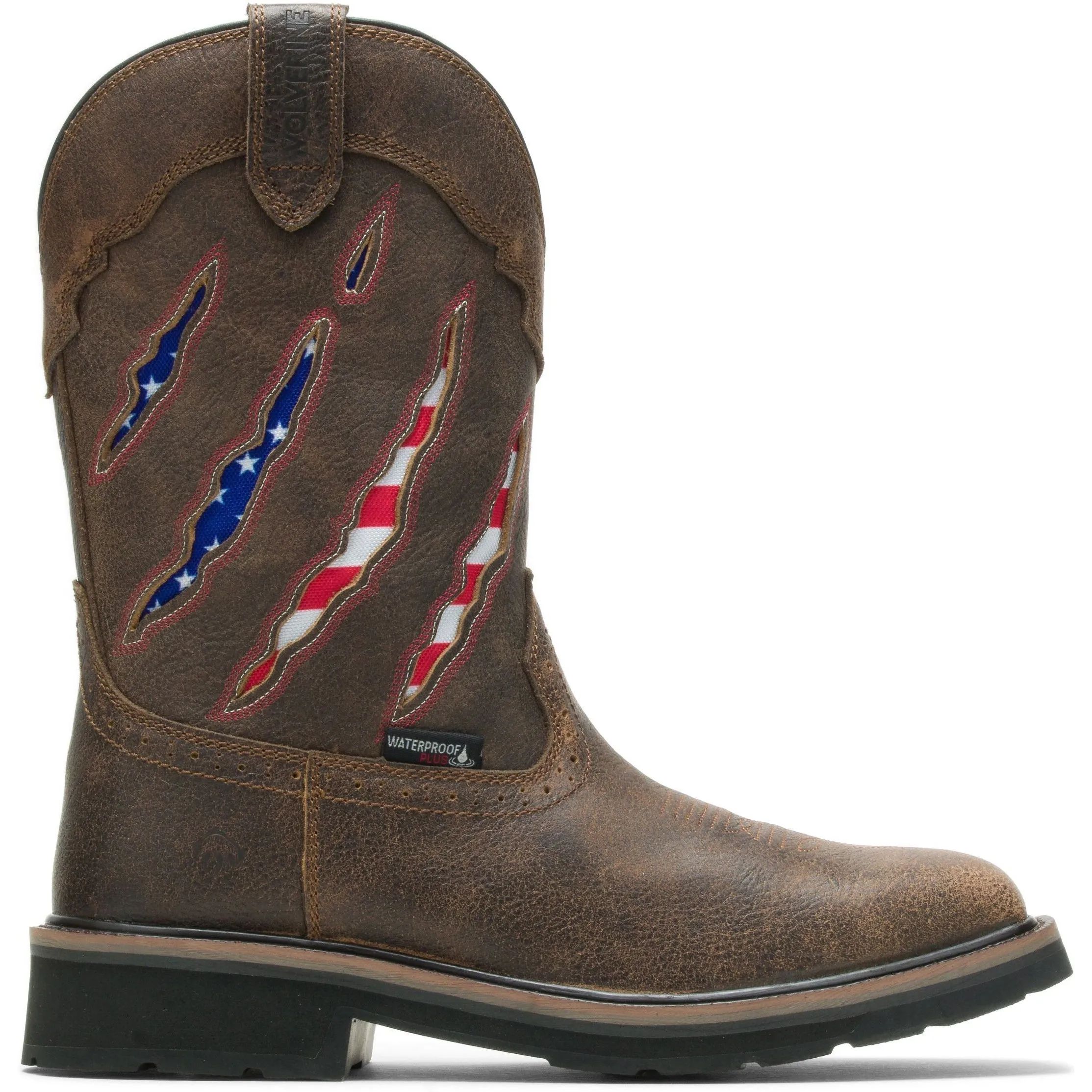 Wolverine Men's Rancher Claw Soft Toe WP Western Work Boot - Brown - W200138